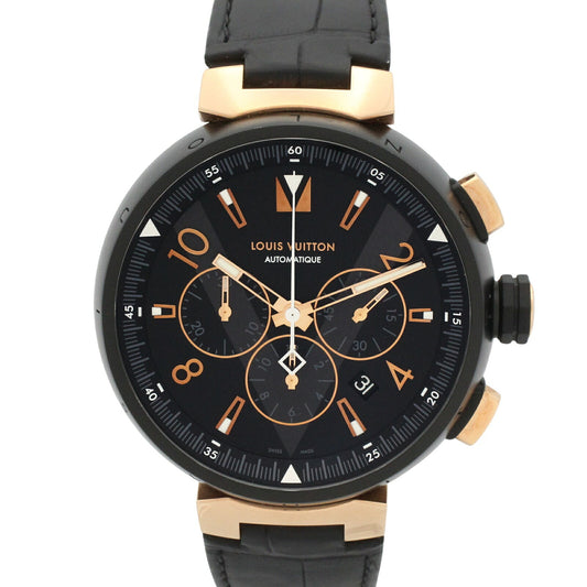 LOUIS VUITTON Tambour Chrono Automatic Black Watch