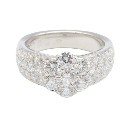 Van Cleef & Arpels Fleurette Diamond K18WG Ring Size JP 10.5
