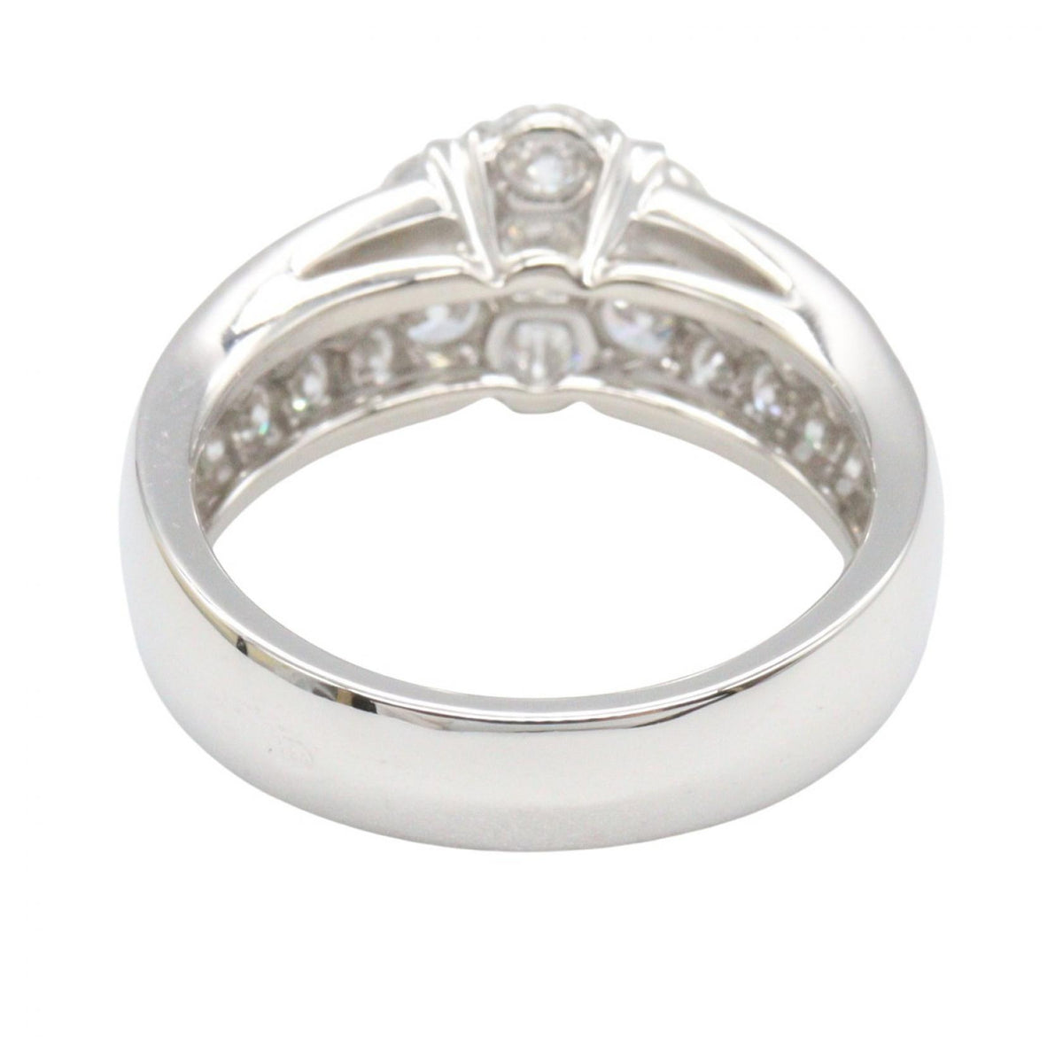 Van Cleef & Arpels Fleurette Diamond K18WG Ring Size JP 10.5