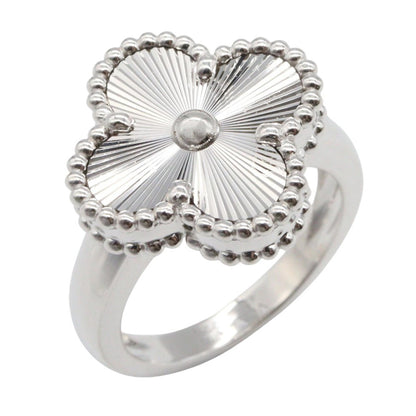 Van Cleef & Arpels Vintage Alhambra K18WG Ring Size JP 6.5