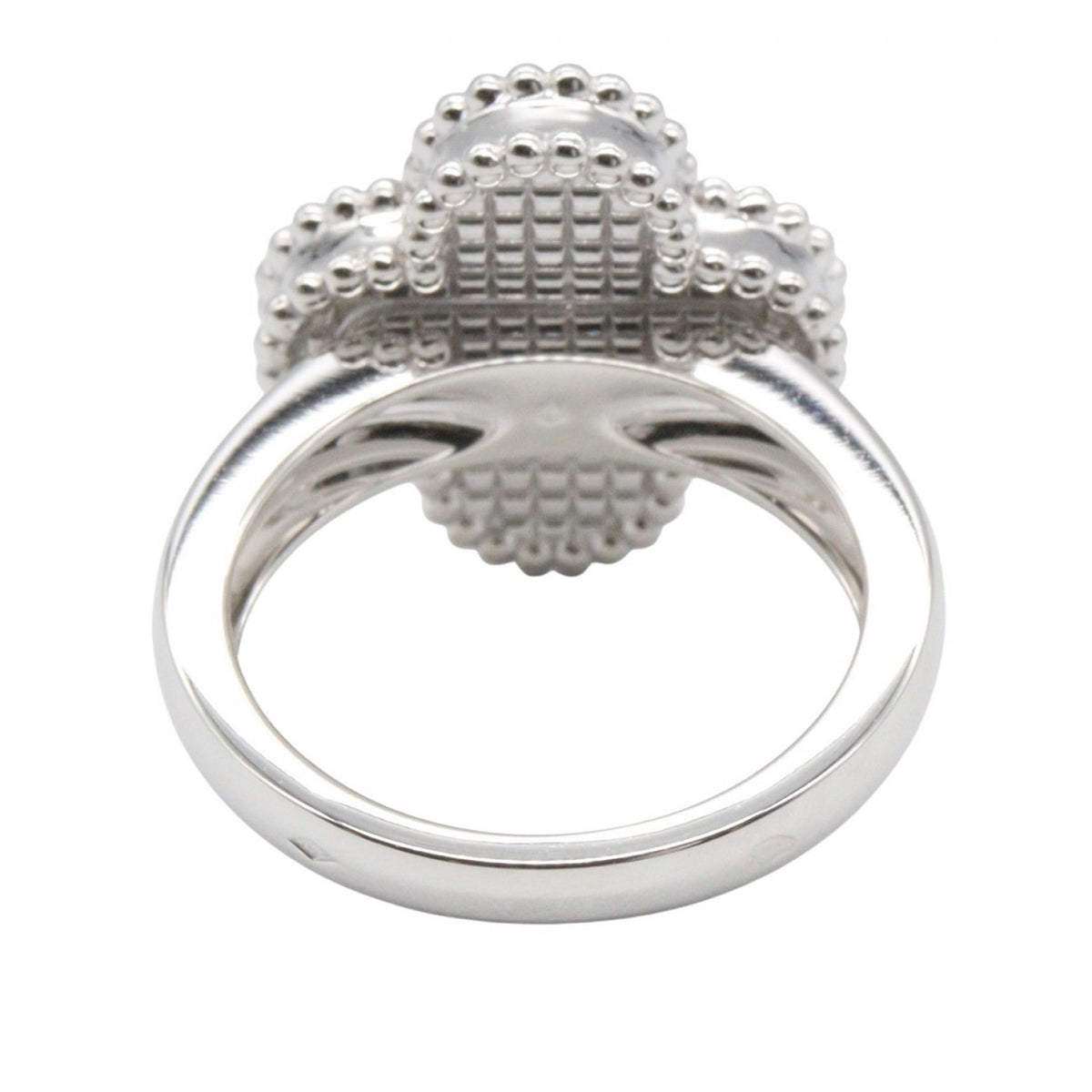 Van Cleef & Arpels Vintage Alhambra K18WG Ring Size JP 6.5