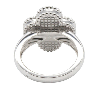 Van Cleef & Arpels Vintage Alhambra K18WG Ring Size JP 6.5