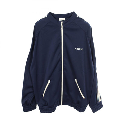 CELINE Double Face Jersey Polyester Navy Size L