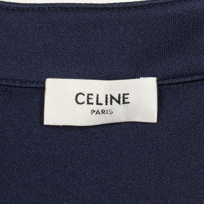 CELINE Double Face Jersey Polyester Navy Size L