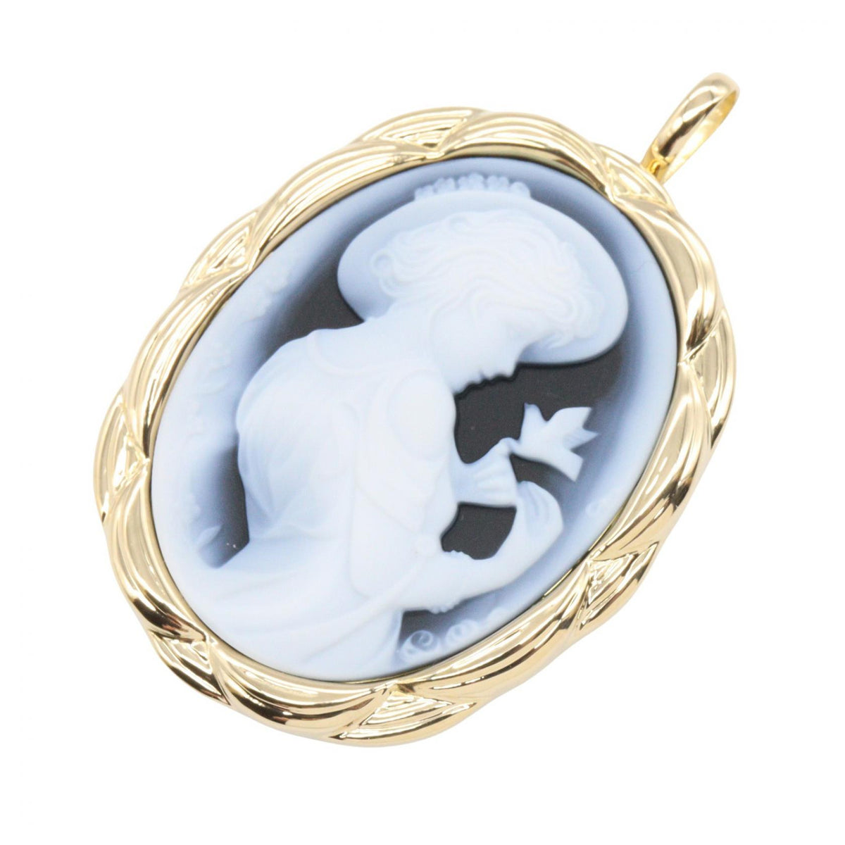 JEWELRY K18 Yellow Gold Brooch Pendant