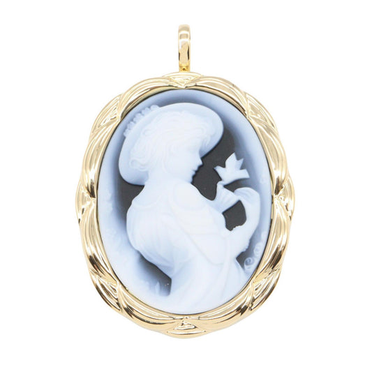 JEWELRY K18 Yellow Gold Brooch Pendant