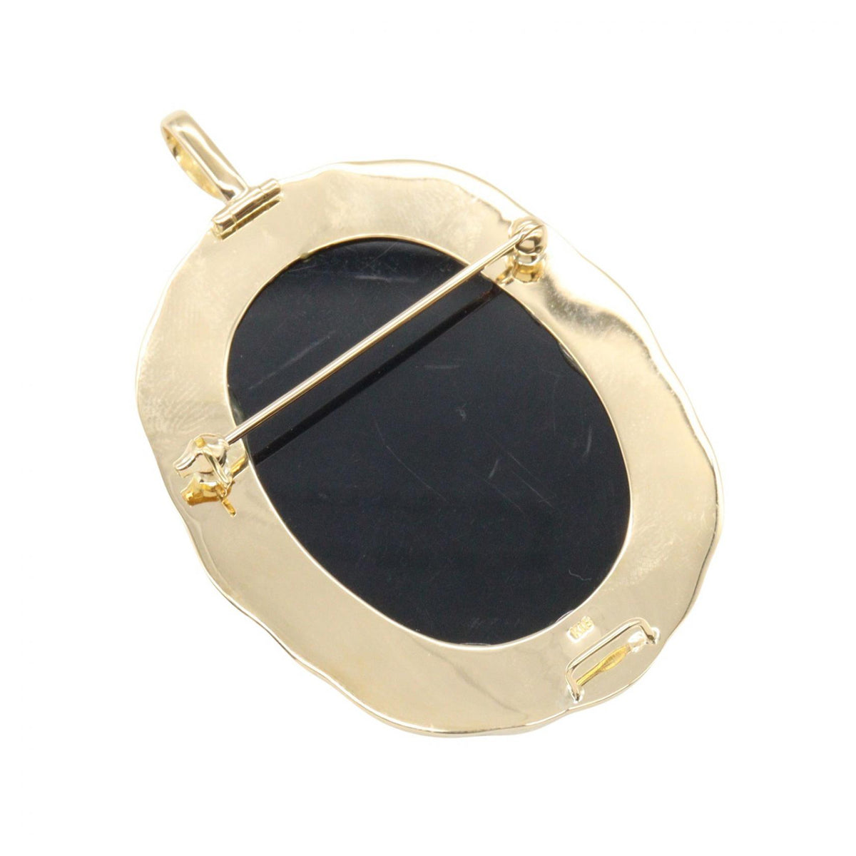 JEWELRY K18 Yellow Gold Brooch Pendant