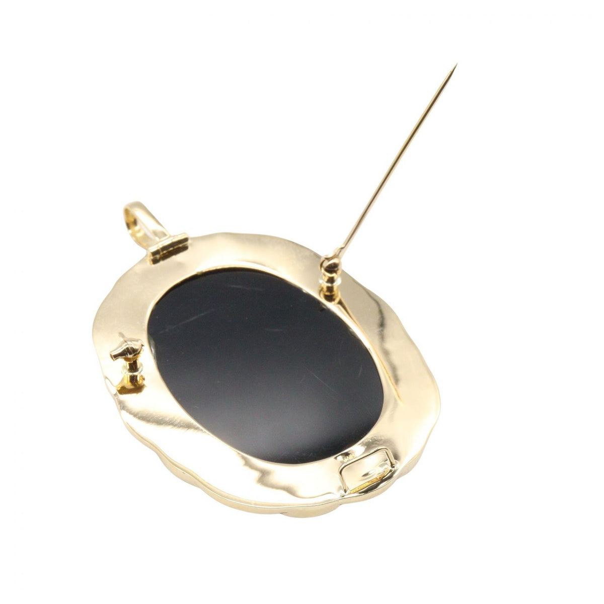 JEWELRY K18 Yellow Gold Brooch Pendant