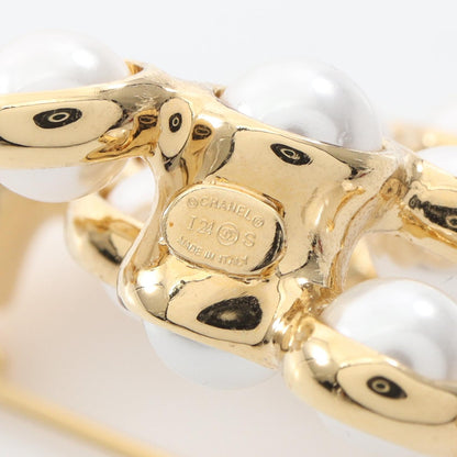 CHANEL Coco Mark GP Faux Pearl Brooch