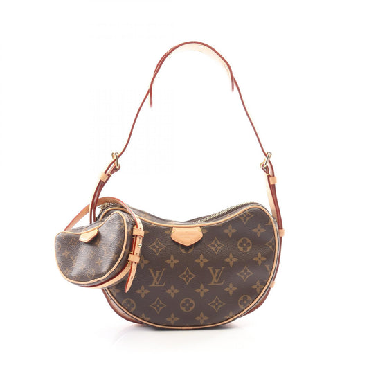 LOUIS VUITTON Croissant Monogram Bag Brown
