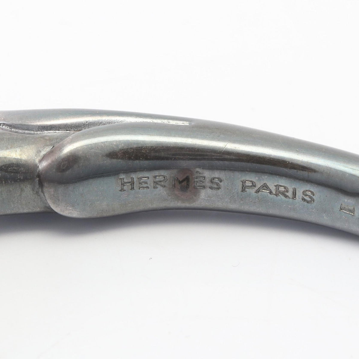 HERMES Cheval Horse Metal Bangle