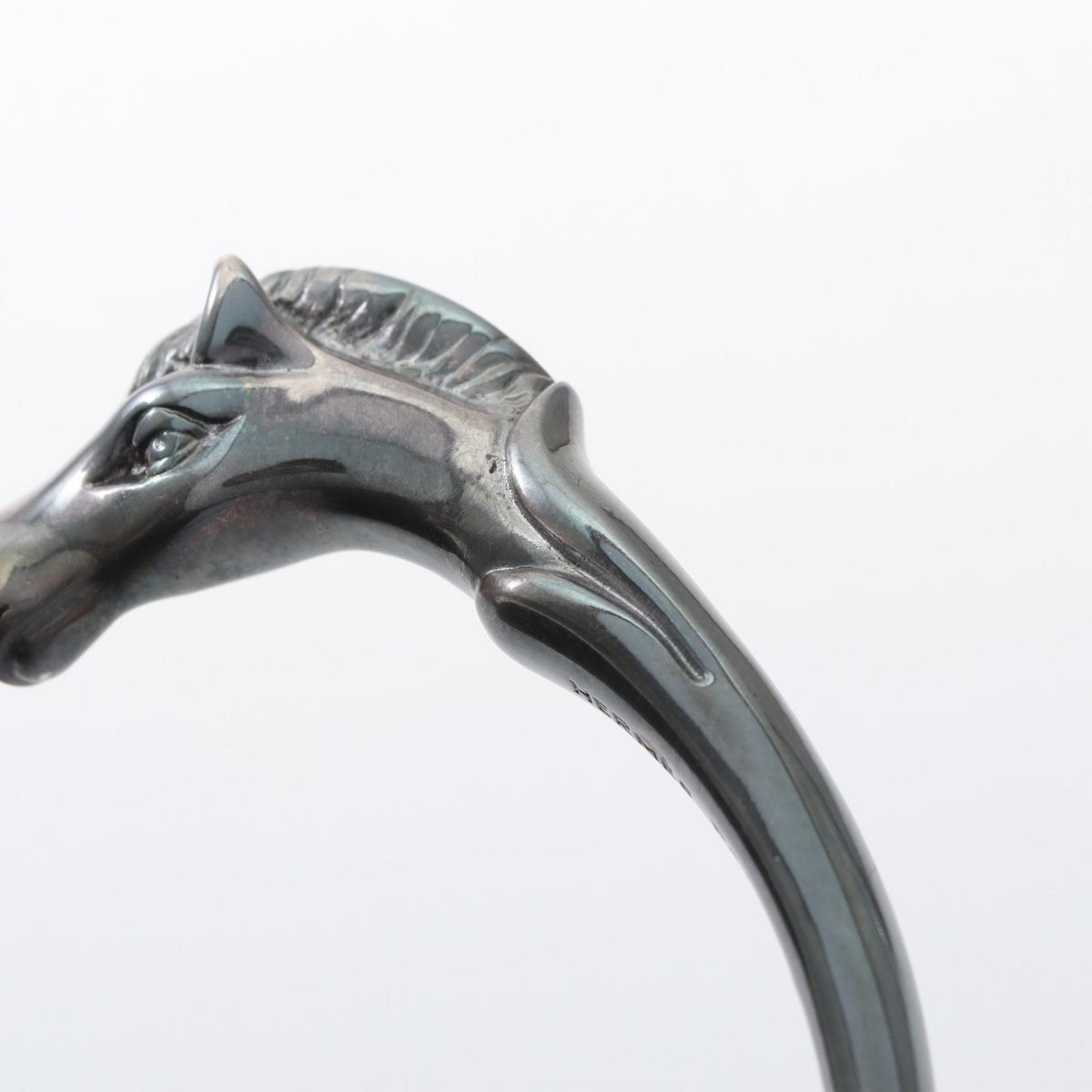 HERMES Cheval Horse Metal Bangle