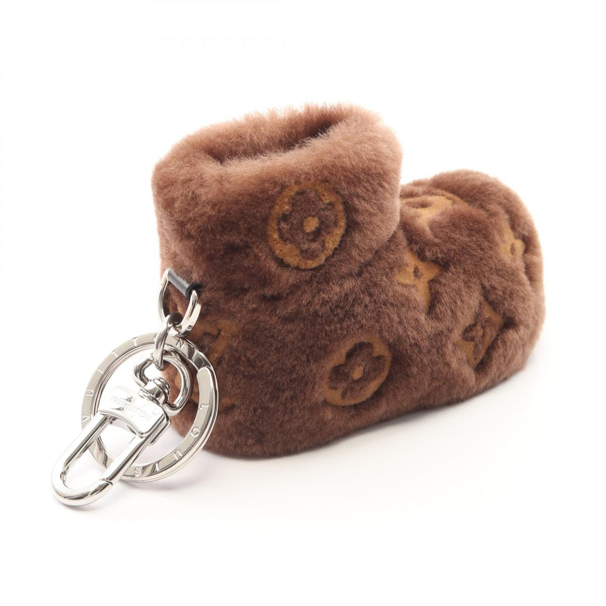 LOUIS VUITTON Monogram Leather Fur Wallet