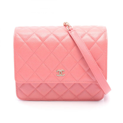 CHANEL Matelasse Caviar Skin Bag Pink