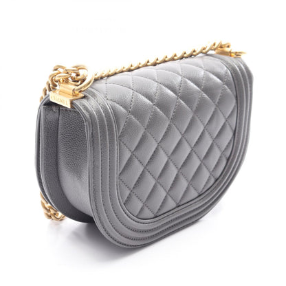 CHANEL Boy Chanel Small Caviar Skin Shoulder Bag