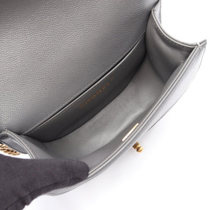 CHANEL Boy Chanel Small Caviar Skin Shoulder Bag