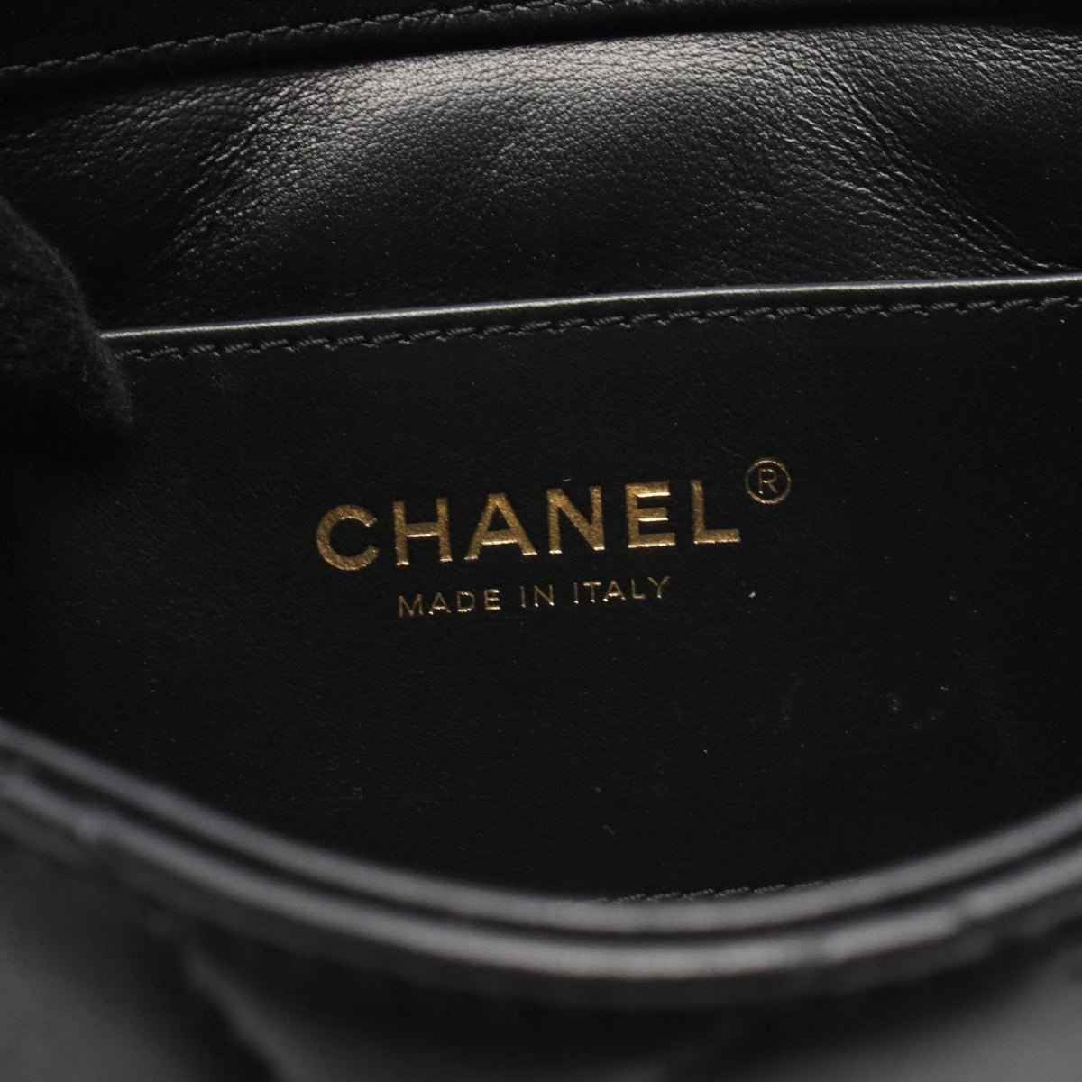 CHANEL Matelasse Mini Flap Bag Black