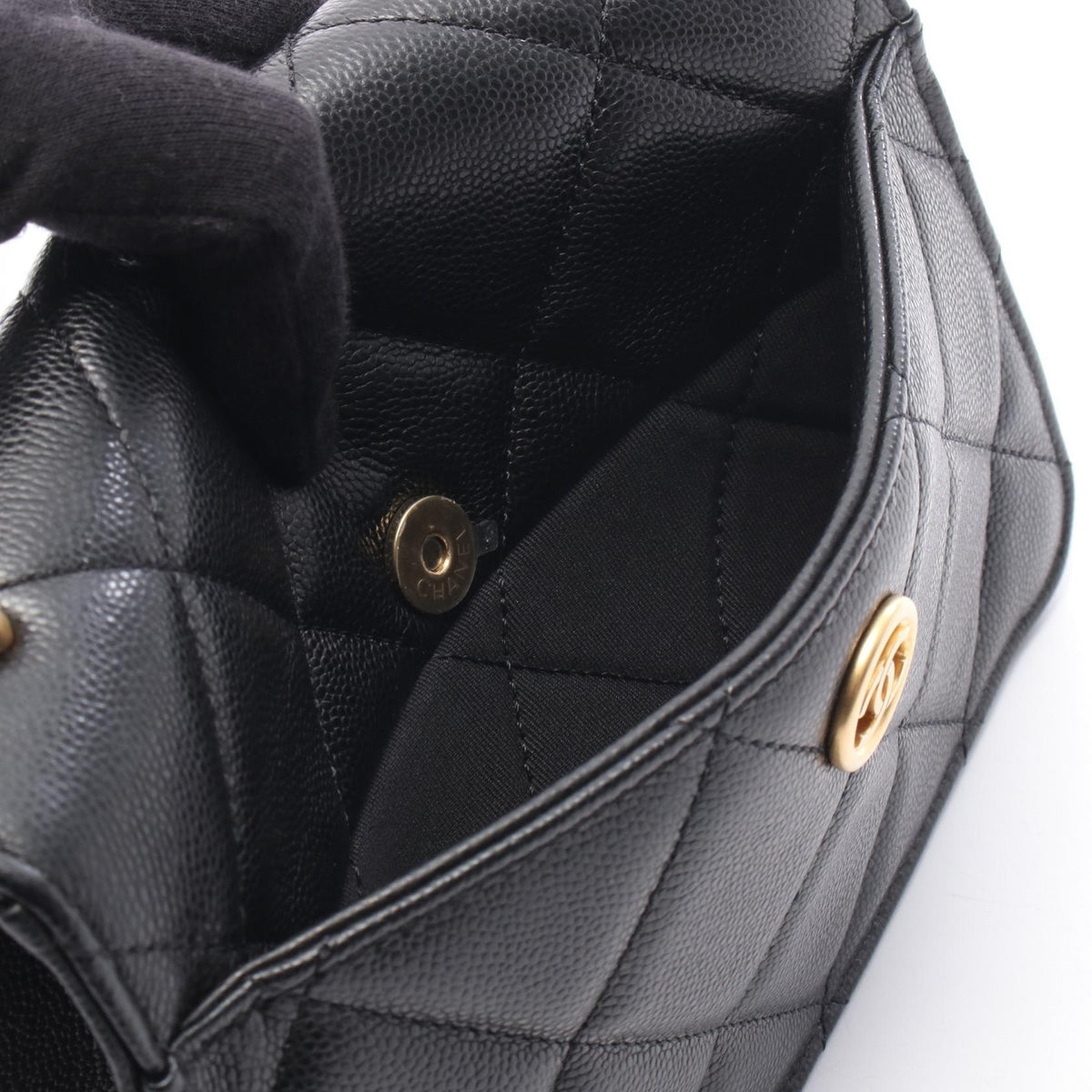 CHANEL Matelasse Small Flap Bag Black