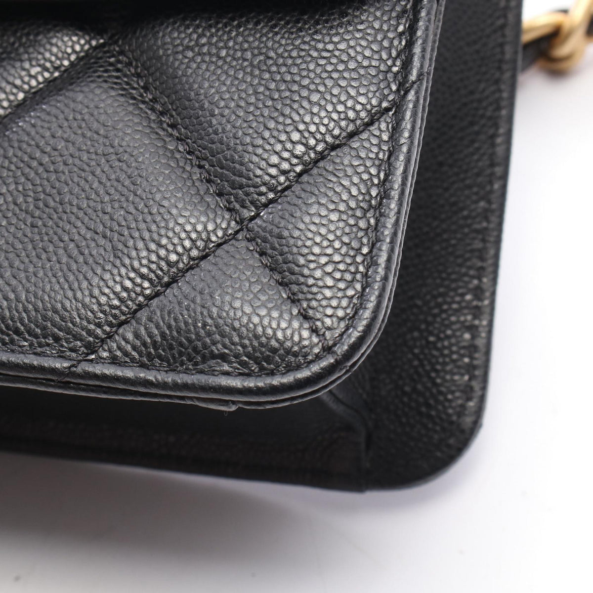CHANEL Matelasse Small Flap Bag Black