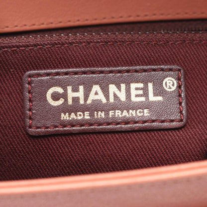 CHANEL Matelasse Leather Shoulder Bag Pink