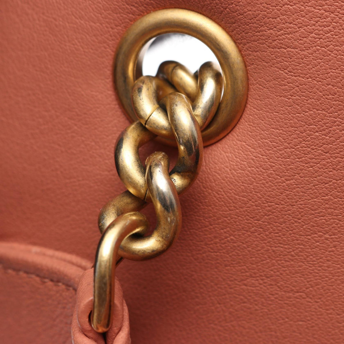 CHANEL Matelasse Leather Shoulder Bag Pink