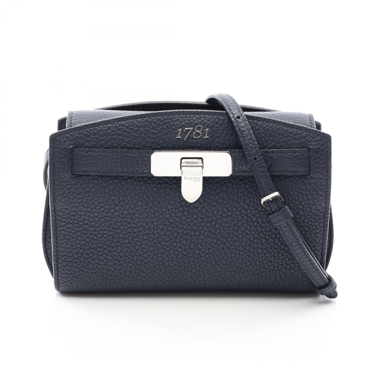 Asprey 1781 Pochette Leather Bag Blue