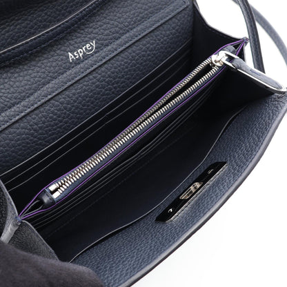 Asprey 1781 Pochette Leather Bag Blue
