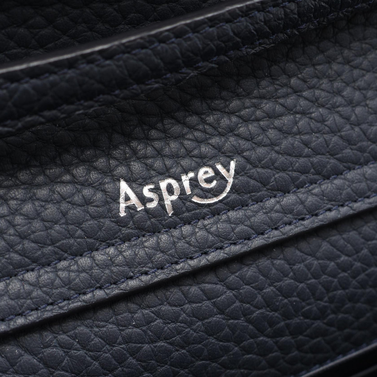 Asprey 1781 Pochette Leather Bag Blue