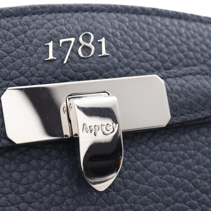 Asprey 1781 Pochette Leather Bag Blue