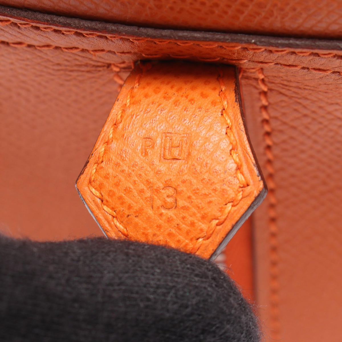 HERMES Plume 28 Veau Epsom Leather Handbag