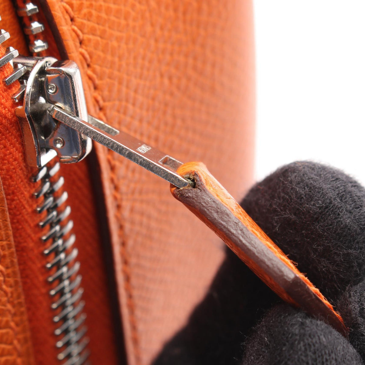 HERMES Plume 28 Veau Epsom Leather Handbag