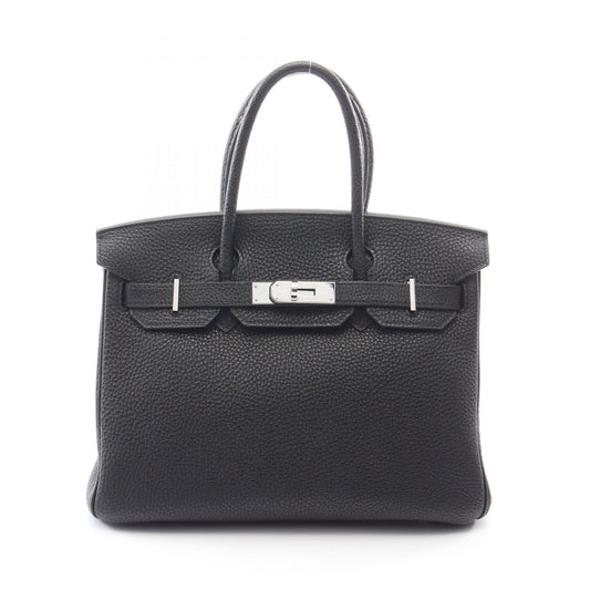 HERMES Birkin 30 Togo Leather Silver HW Handbag
