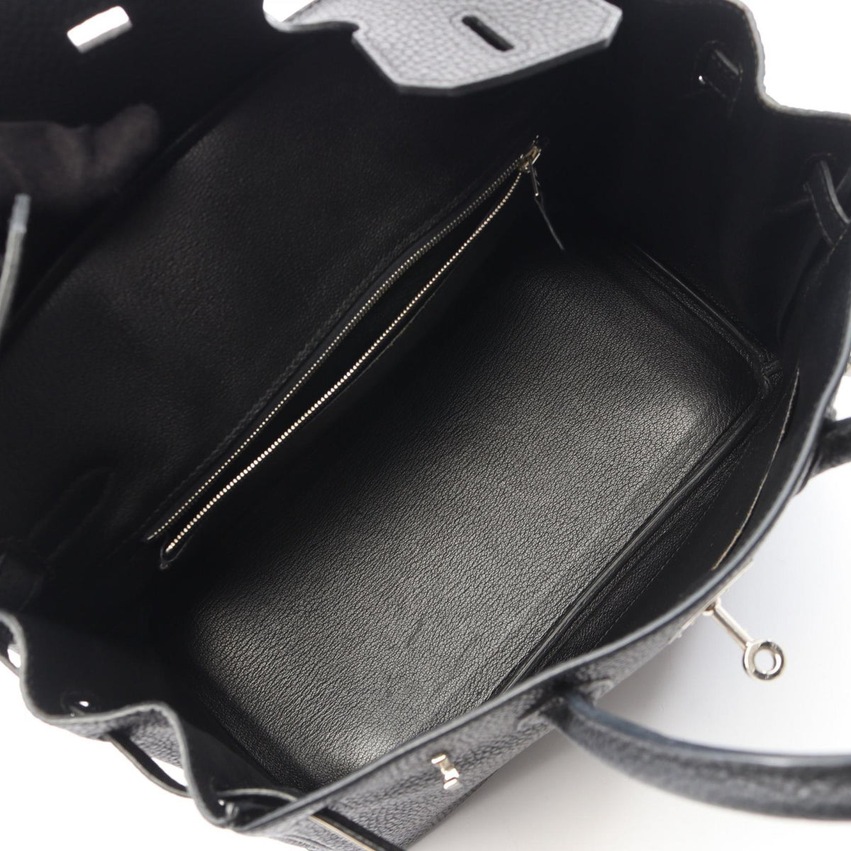 HERMES Birkin 30 Togo Leather Silver HW Handbag