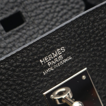 HERMES Birkin 30 Togo Leather Silver HW Handbag