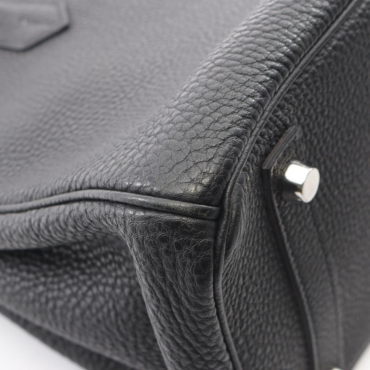 HERMES Birkin 30 Togo Leather Silver HW Handbag