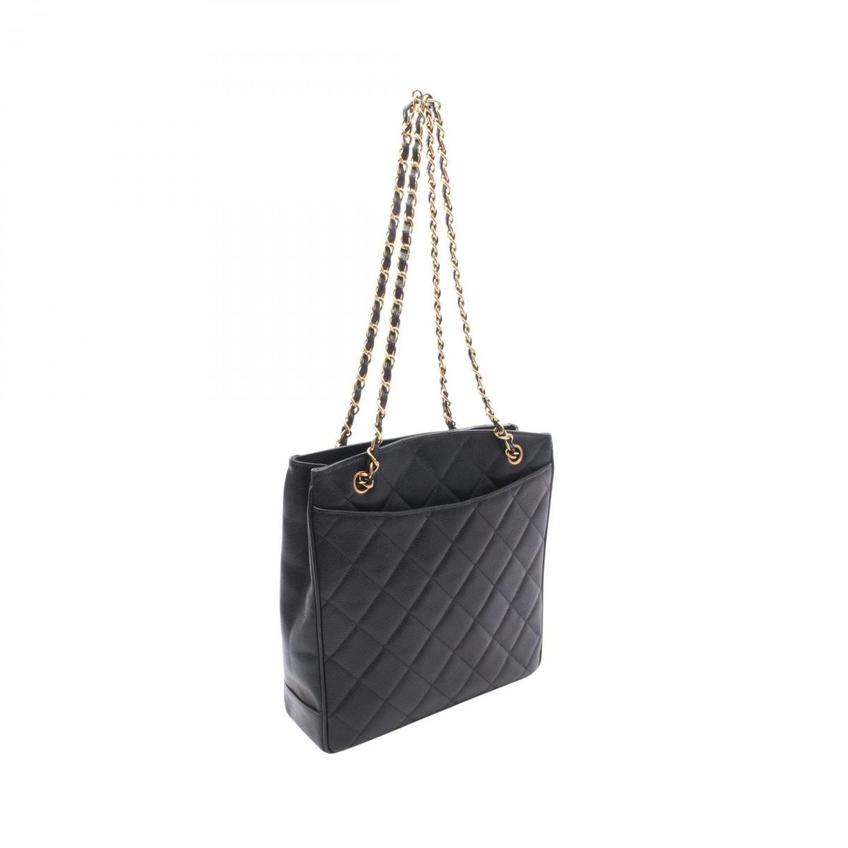 CHANEL Matelasse Caviar Skin Bag Black
