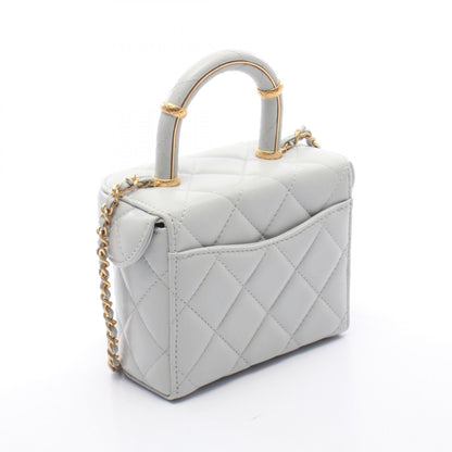 CHANEL Matelasse Vanity 2-Way Bag Blue