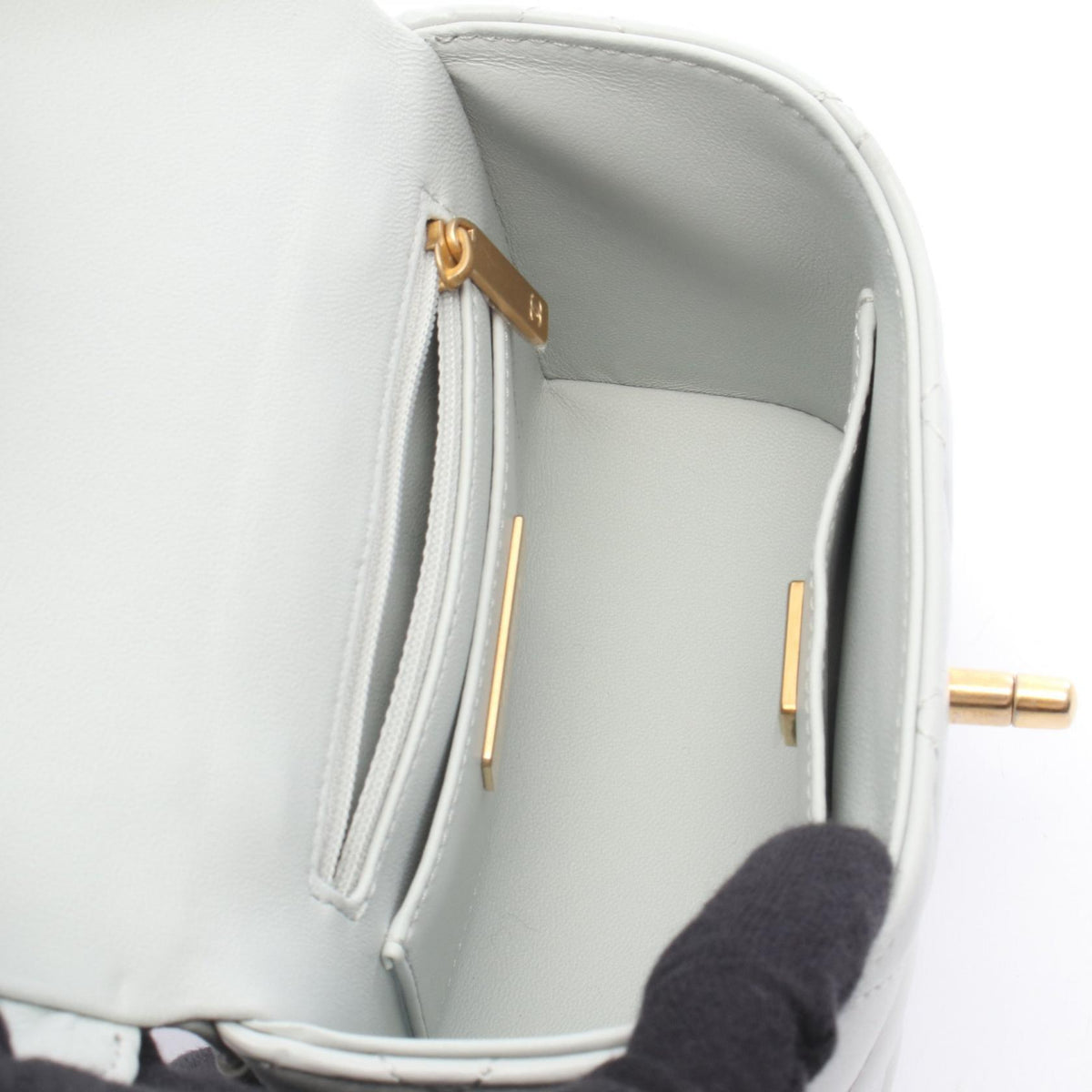 CHANEL Matelasse Vanity 2-Way Bag Blue