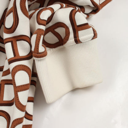 HERMES Chaine d'Ancre Hooded Long Cotton Dress Size 34