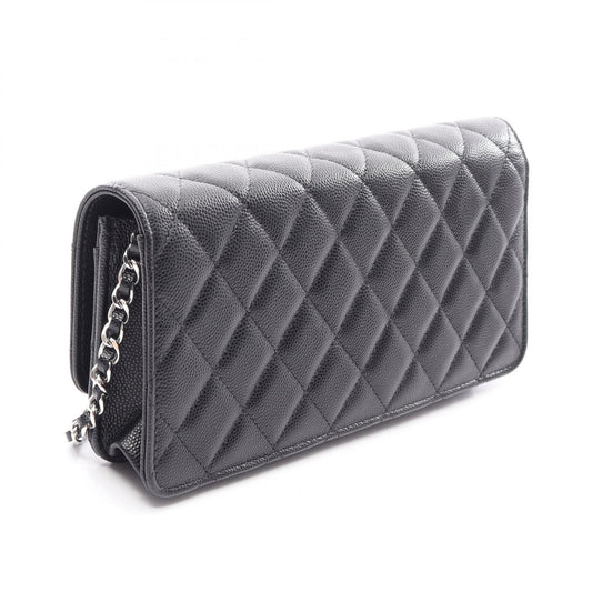 CHANEL Matelasse Caviar Skin Bag Black