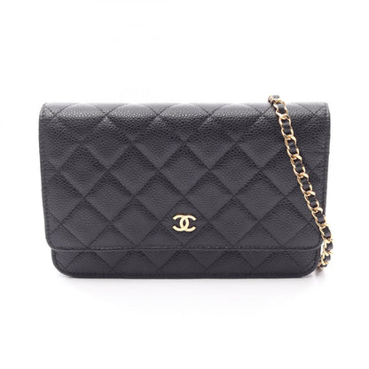 CHANEL Matelasse Caviar Skin Bag Black