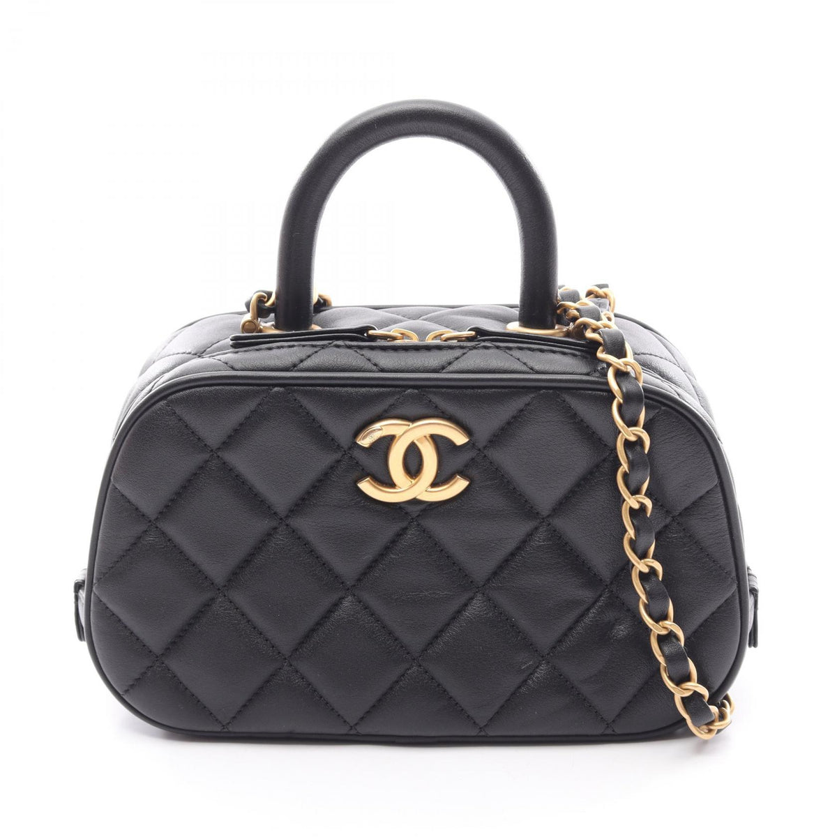 CHANEL Matelasse Mini Bowling Shoulder Bag