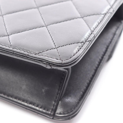 CHANEL Matelasse Lambskin Bag Black