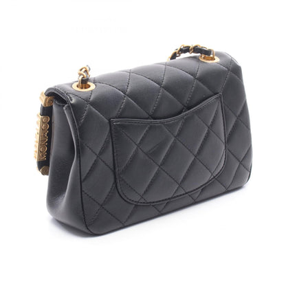 CHANEL Mini Flap Matelasse Bag Black