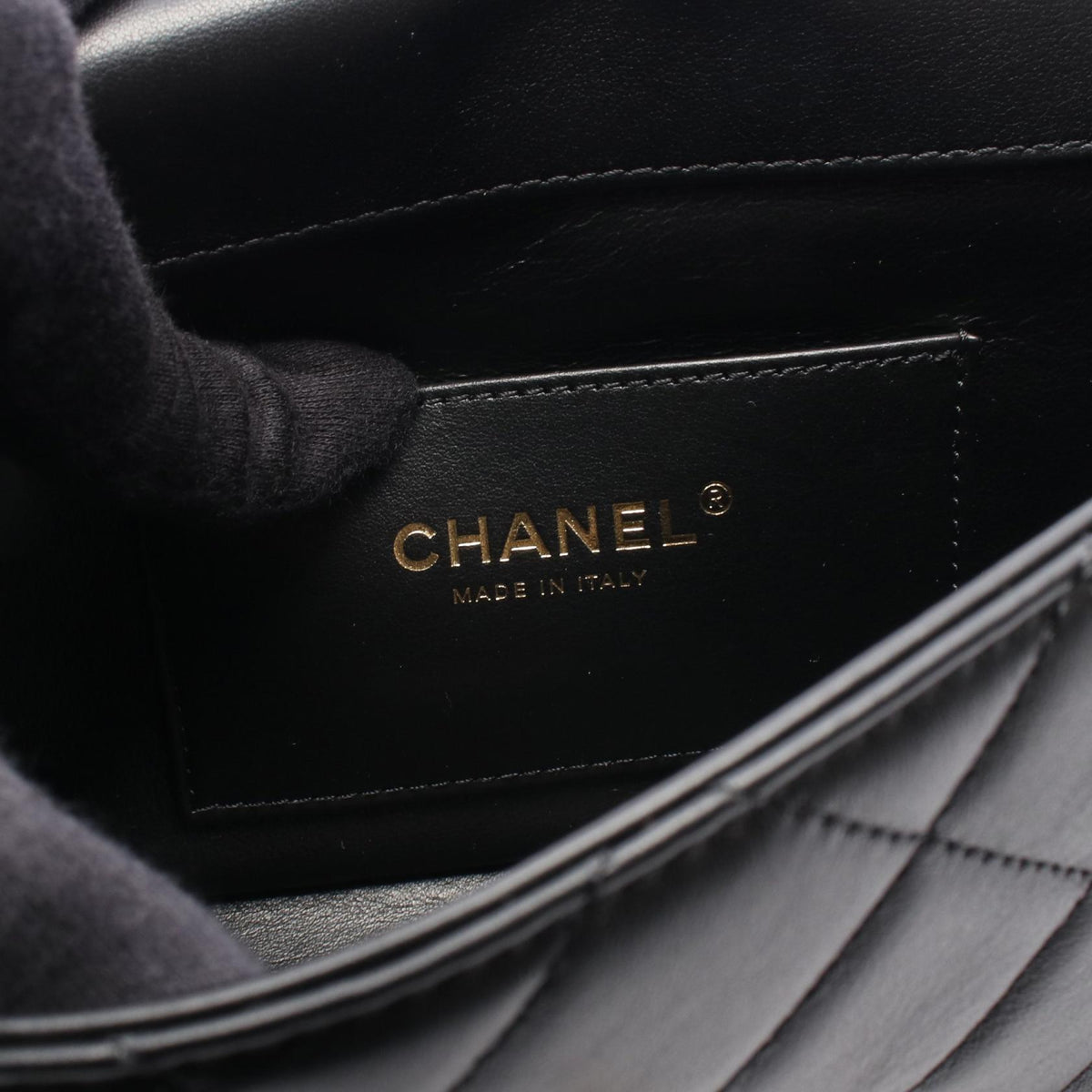 CHANEL Mini Flap Matelasse Bag Black