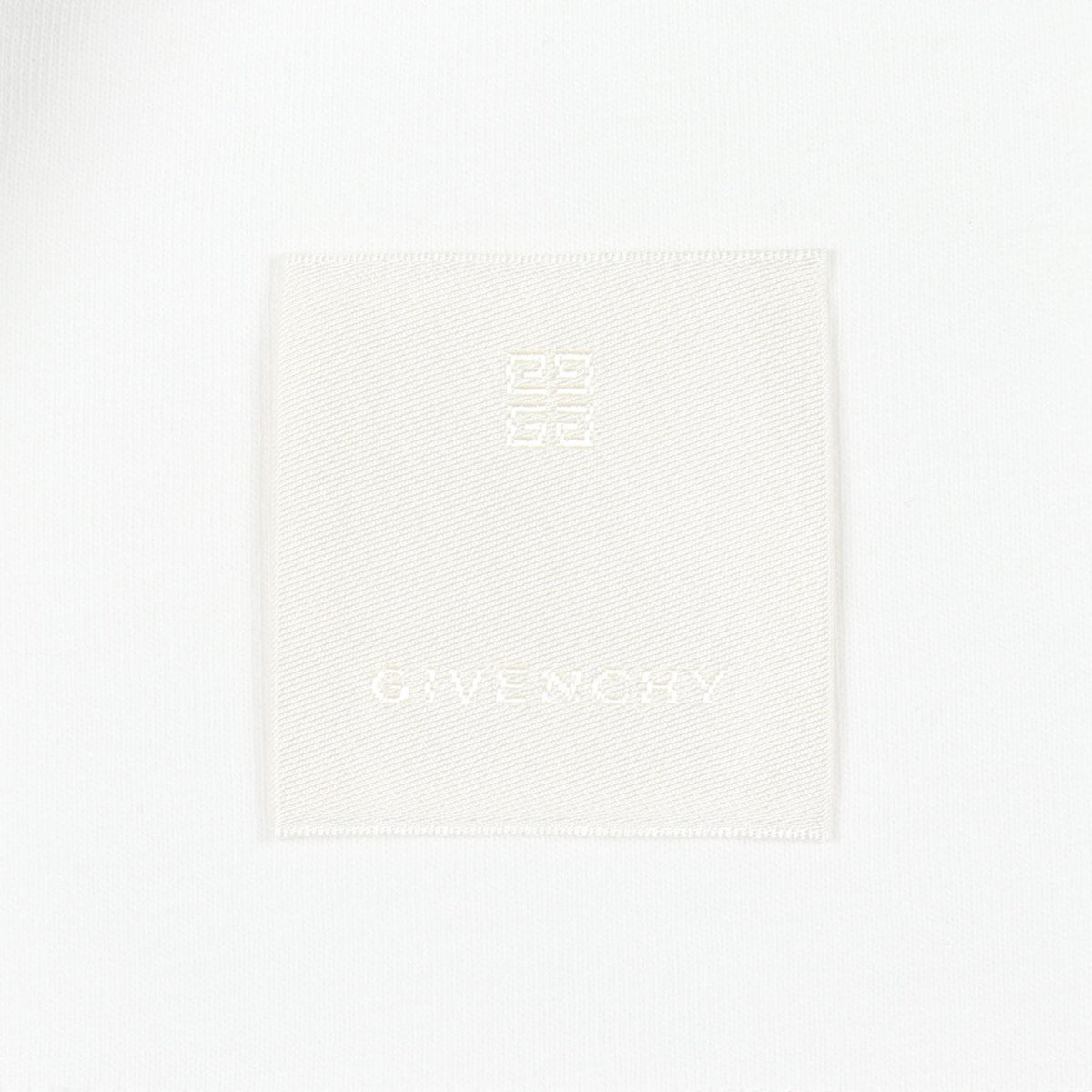 GIVENCHY Logo Print Cotton Long Sleeve T-Shirt White Size XL