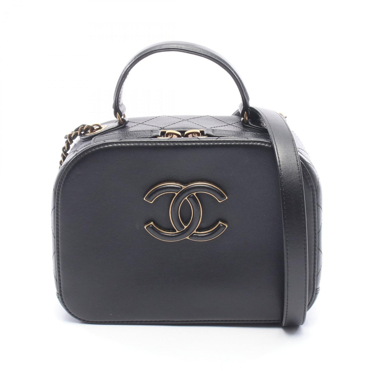 CHANEL Matelasse Leather Top Shoulder Bag