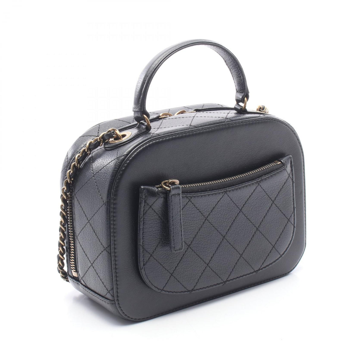 CHANEL Matelasse Leather Top Shoulder Bag