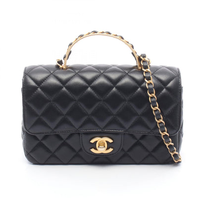 CHANEL Matelasse Top Handle Shoulder Bag