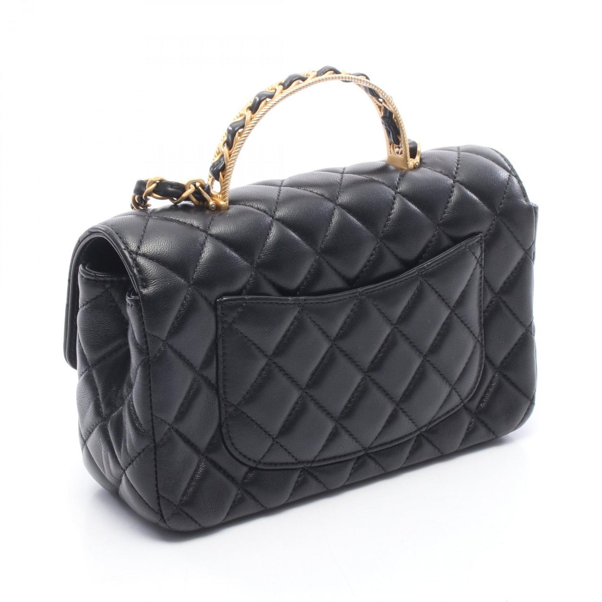CHANEL Matelasse Top Handle Shoulder Bag